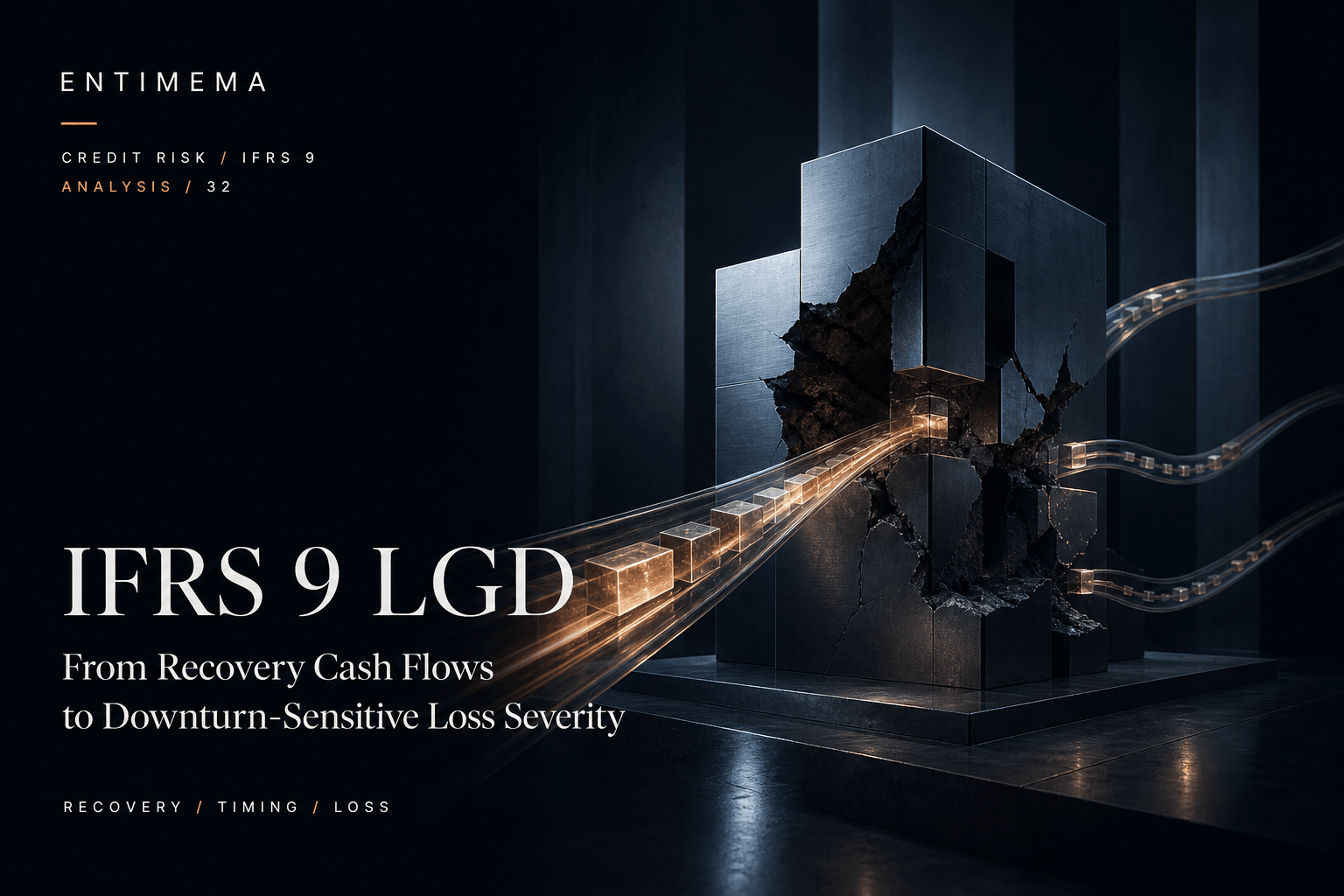 A fractured graphite credit structure remains incomplete as glass and copper recovery streams return value along paths of different lengths.
